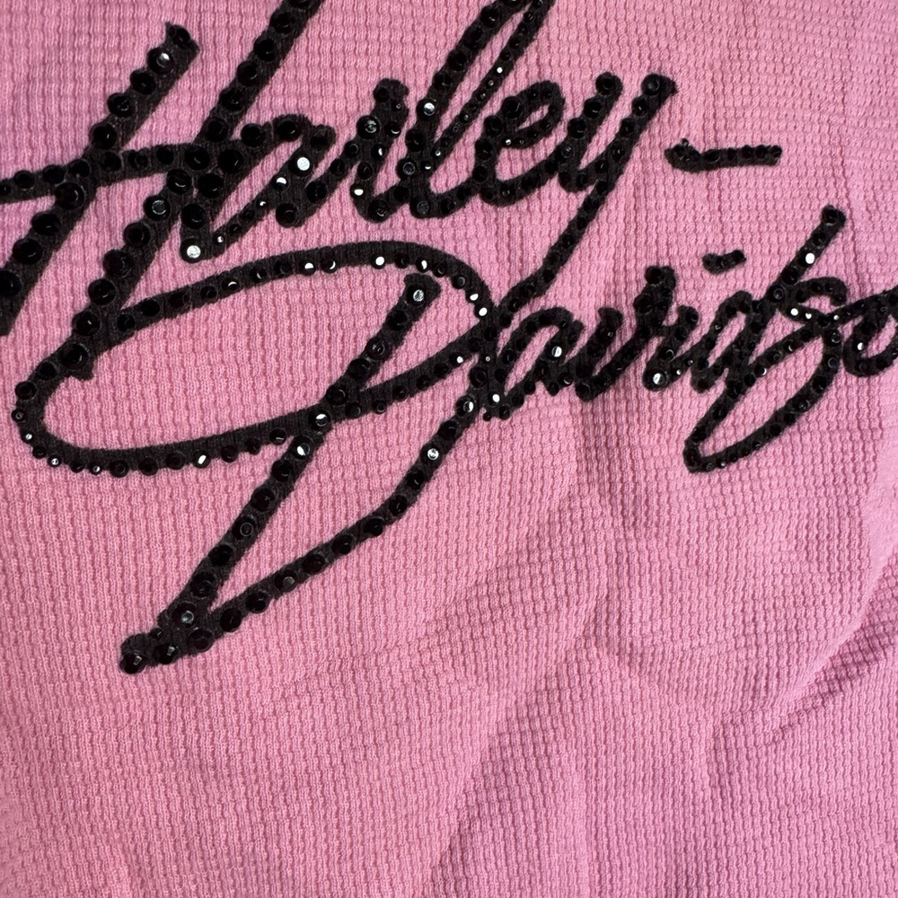 Harley Davidson women’s pink Long Sleeve Shirt. XS see description - Picture 6 of 7